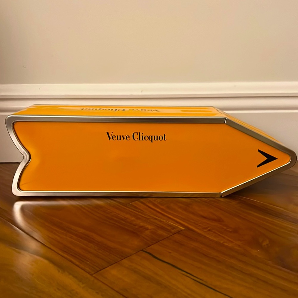 RARE Blank Veuve Clicquot Arrow Tin